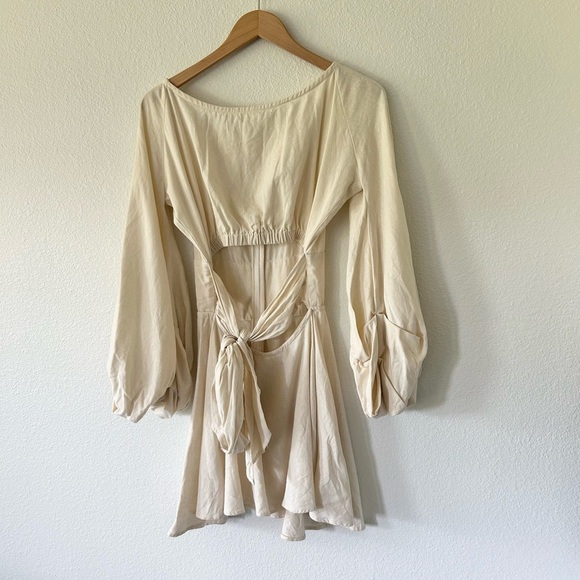 JBQ Just Bee Queen x REVOLVE Colette Dress in Vanilla - Picture 4 of 7